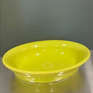 Fiestaware Lemongrass Oval Serving Bowl
